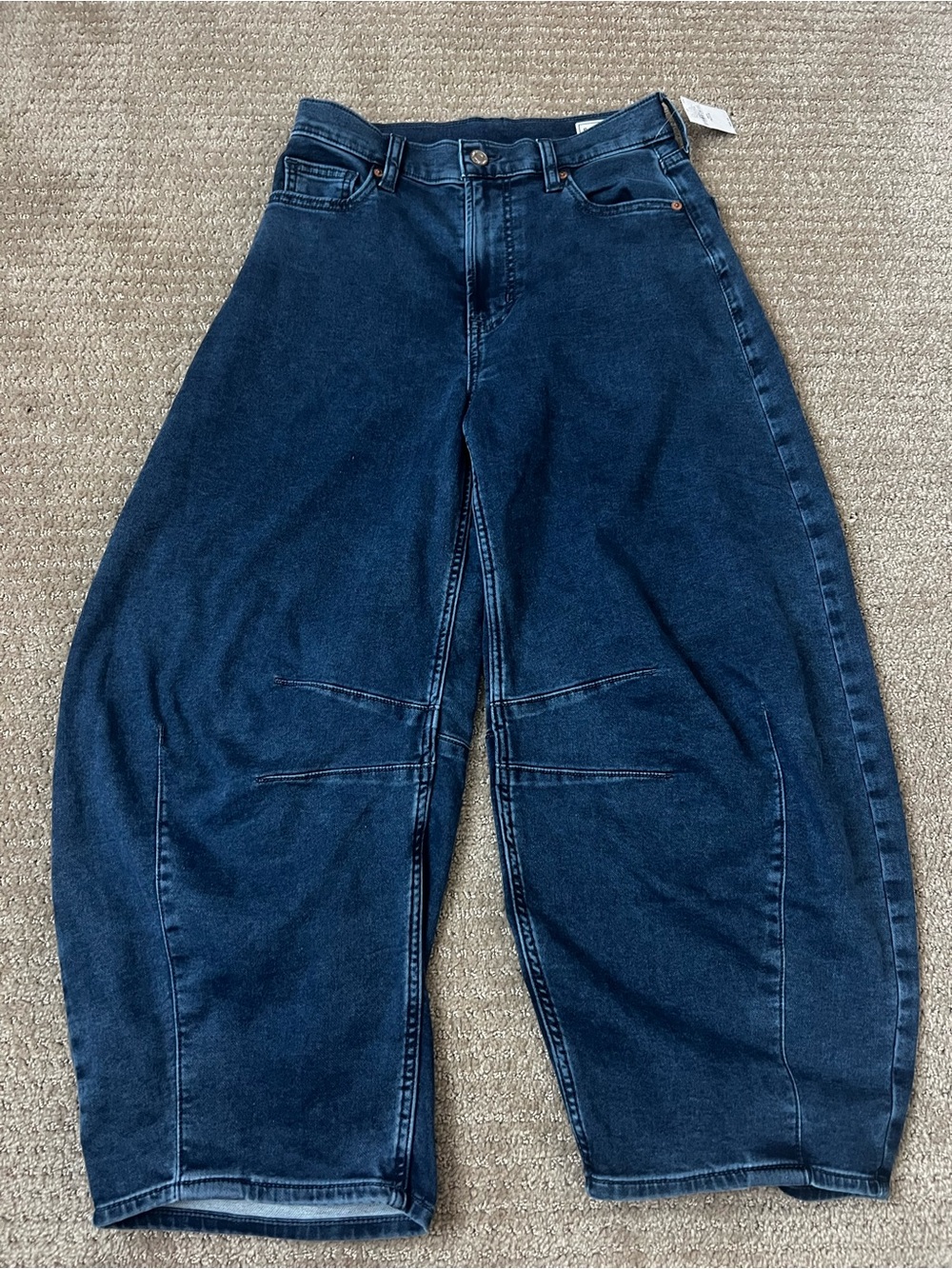 Gap Women’s high Rise knit horseshoe barrel Jeans